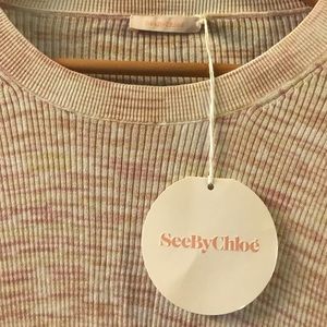 See by Chloe- Rib sweater dress